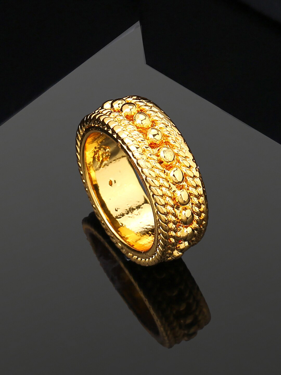 Estele Gold-Plated Slip-On Finger Ring