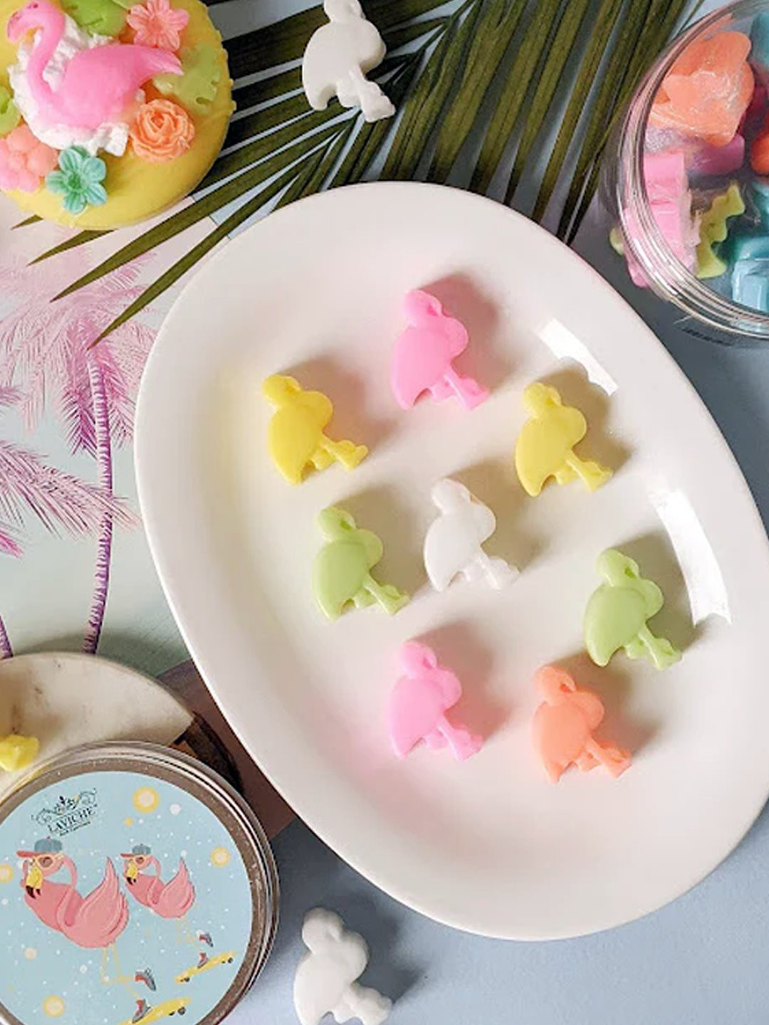 Laviche Bath Essentials Mini Flamingo Soaps