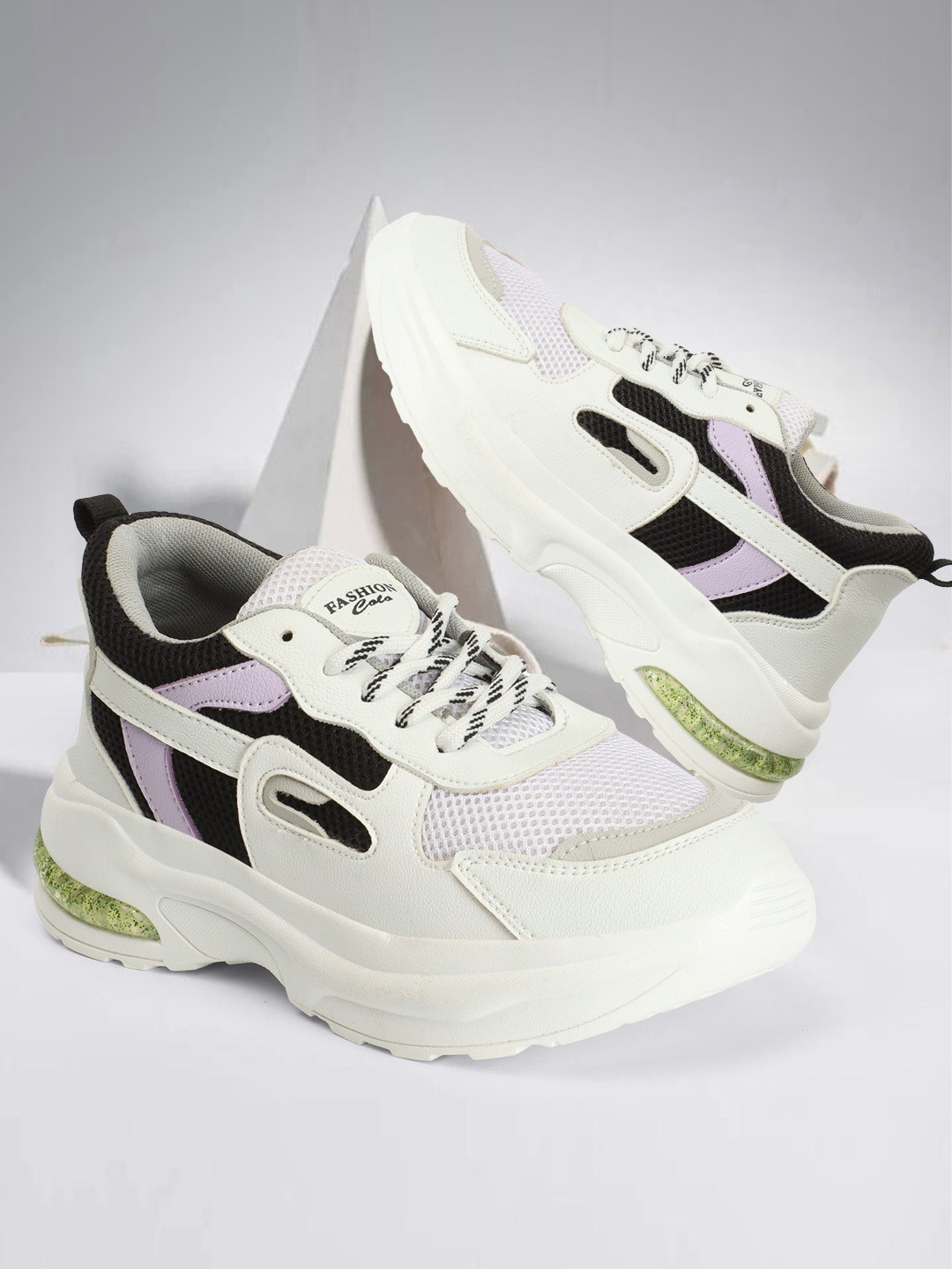 Colo Women Colourblocked Chunky Sneakers