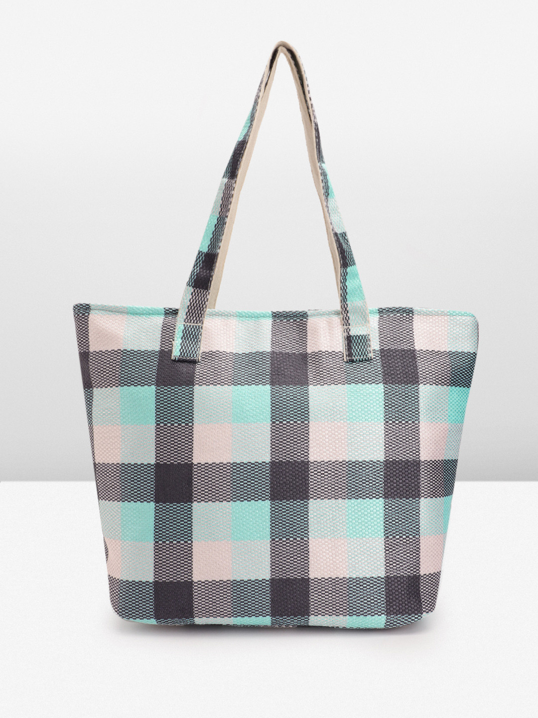 Anouk Women Check College Tote Bag