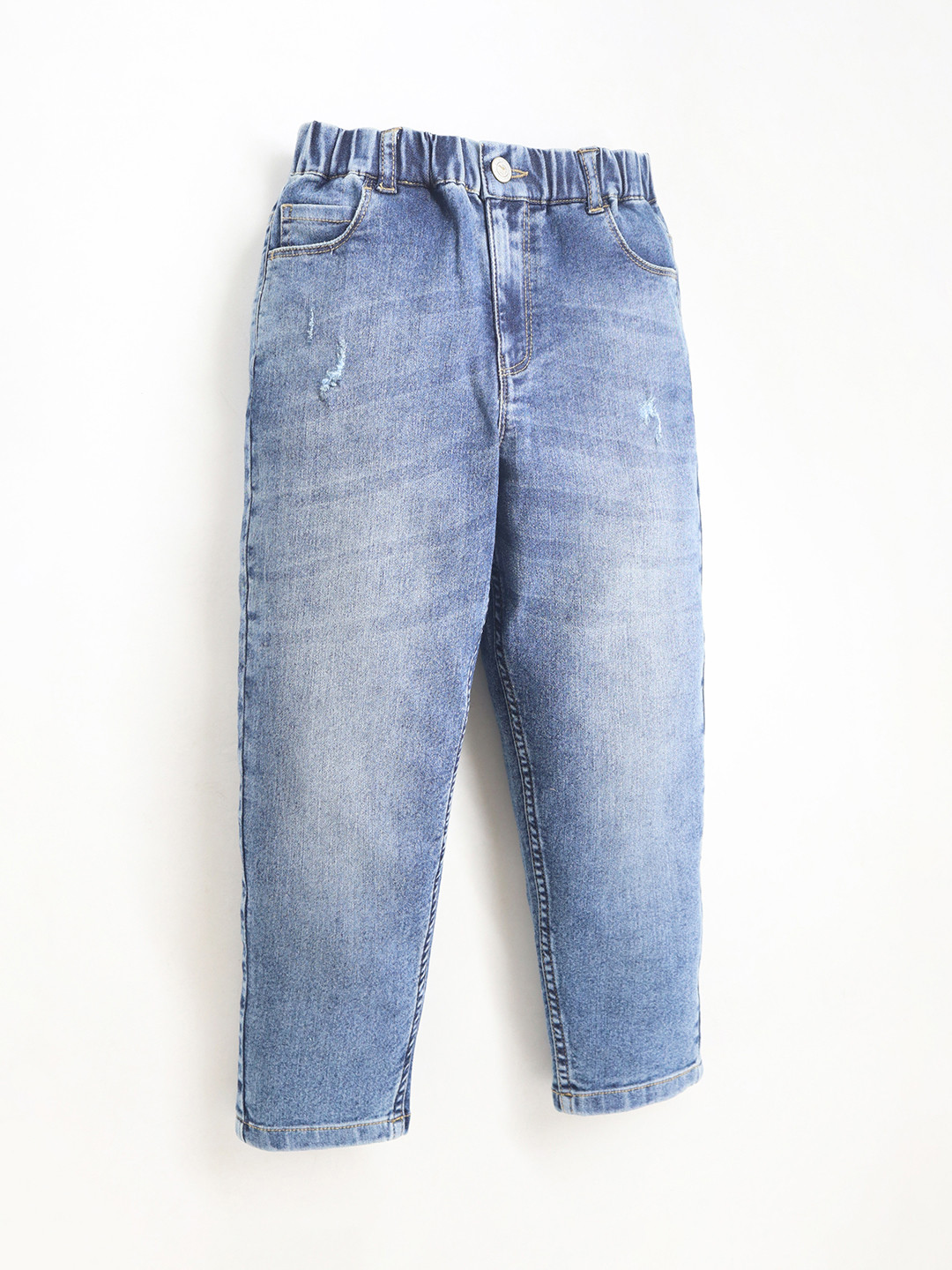 Cherry Crumble Kids Regular Fit Comfort Low Distress Heavy Fade Stretchable Jeans