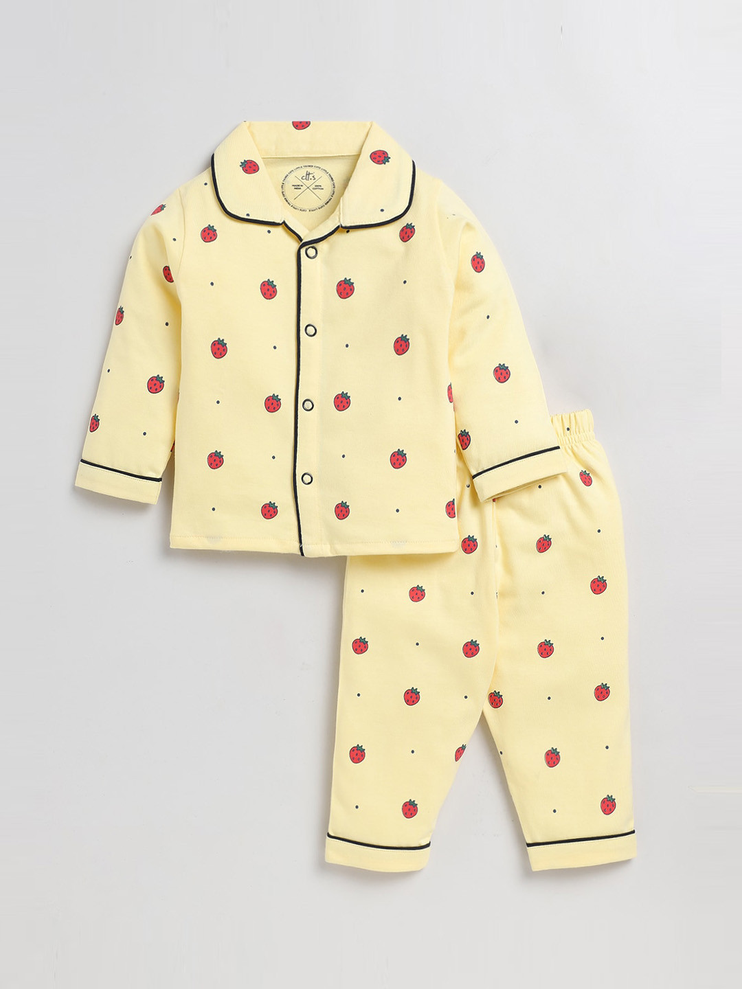 Clt.s Infant Kids Conversational Printed Pure Cotton Night Suit