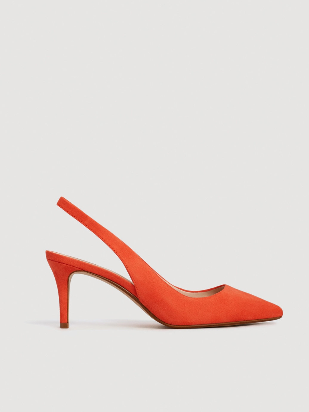 Orange store slingback heels