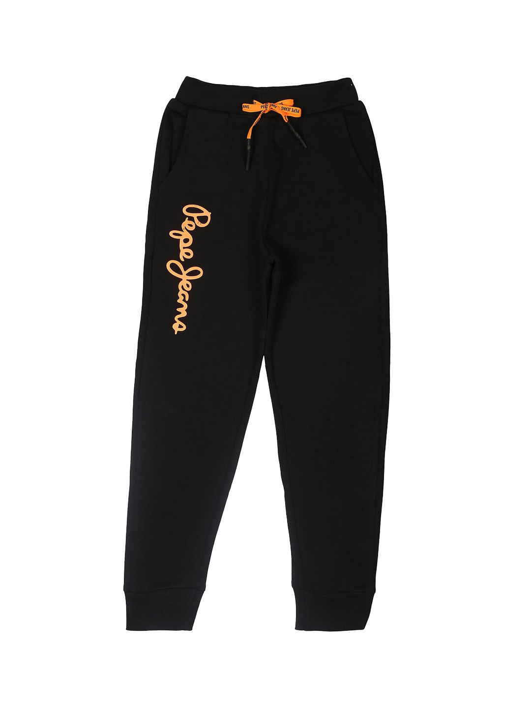 Pepe Jeans Boys Stephen Core Mid Rise Brand Logo Printed Joggers