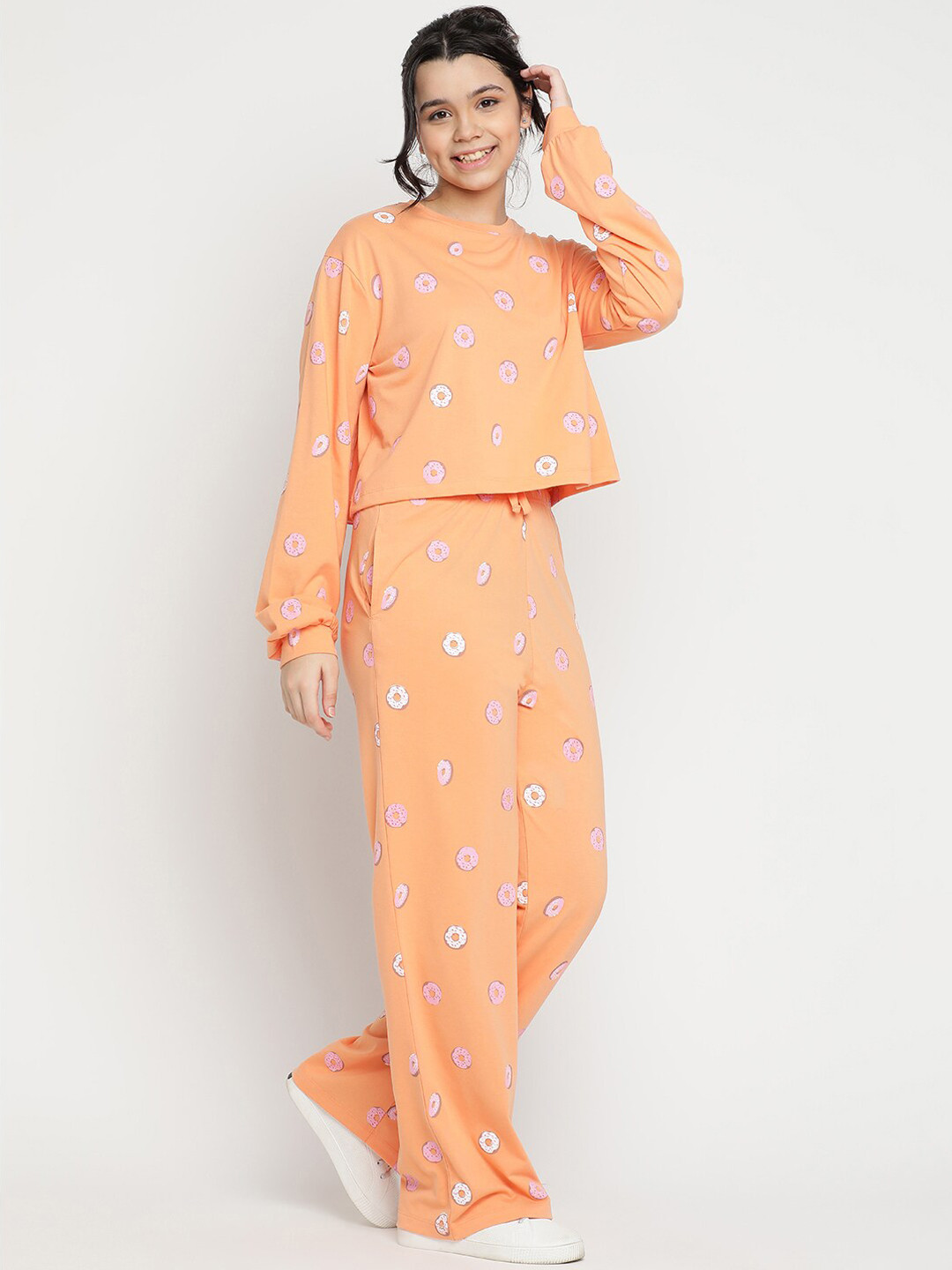 Lil Tomatoes Girls Printed Top with Trousers