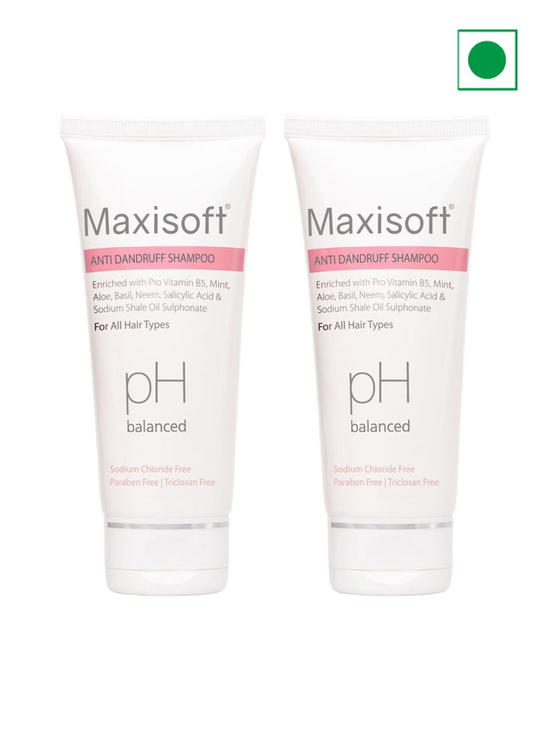 Maxisoft Set of 2 Anti-Dandruff Shampoo with Pro Vitamin B5 - 100 ml each