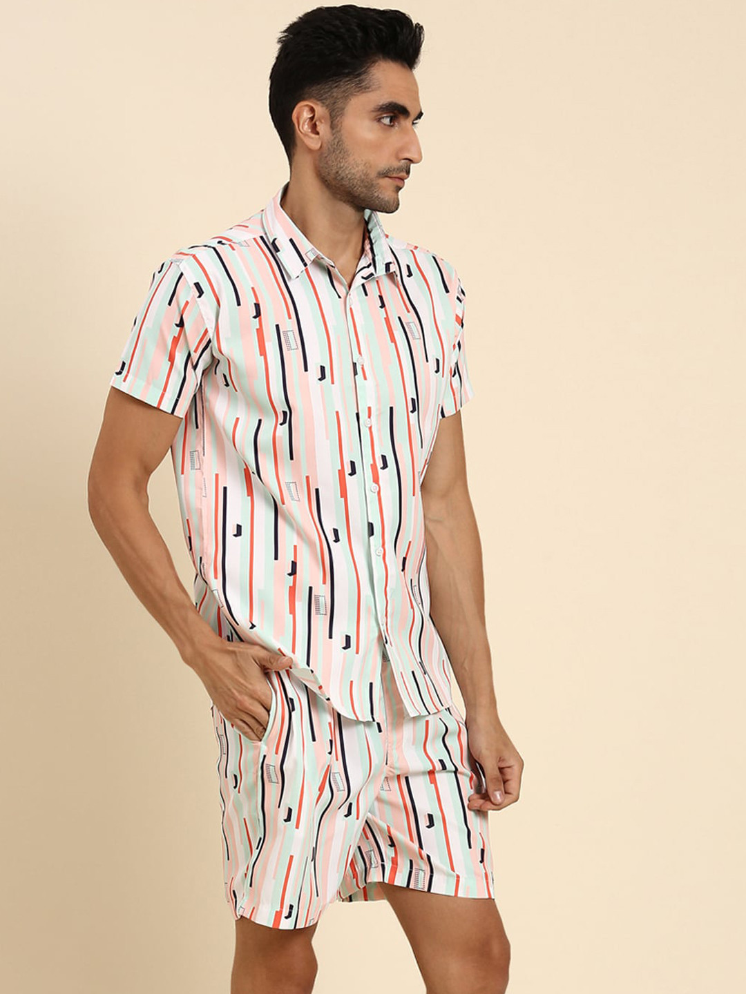 Joven Printed Shirt With Shorts