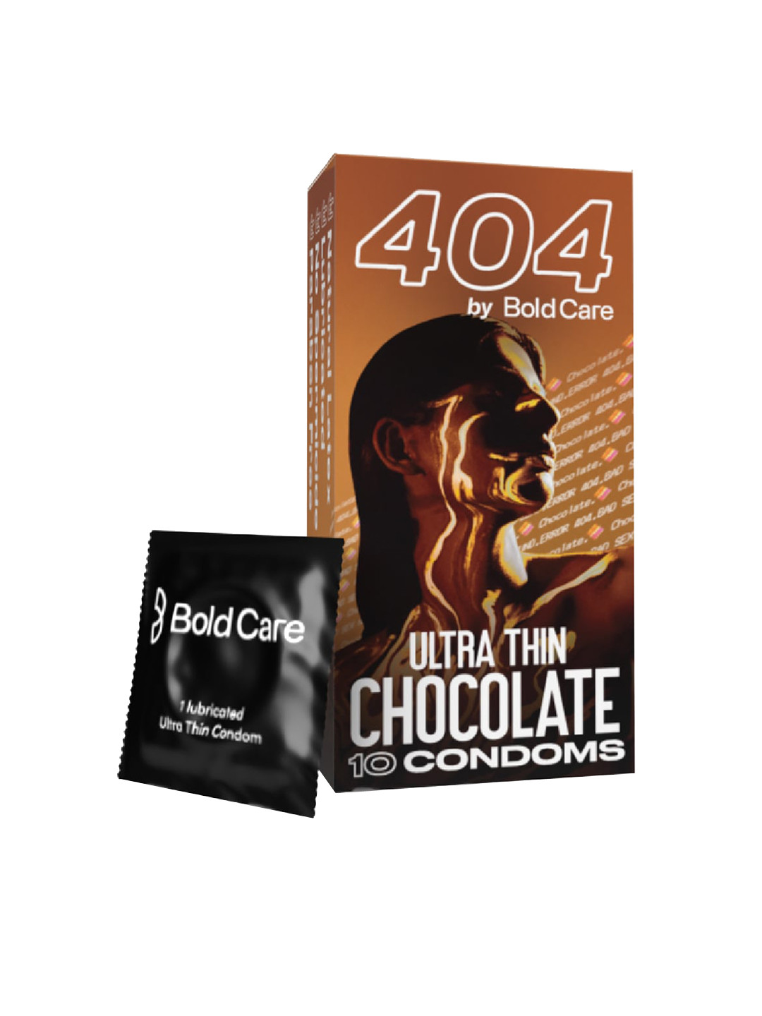Bold Care 404 Super Ultra Thin Chocolate Flavored Condoms - 10 Pcs