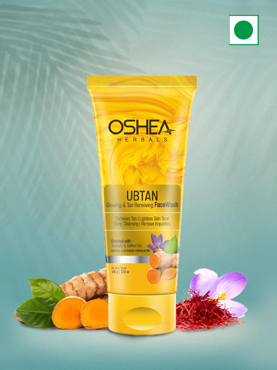 Oshea Herbals Ubtan Glowing & Tan Removing Face Wash 100g