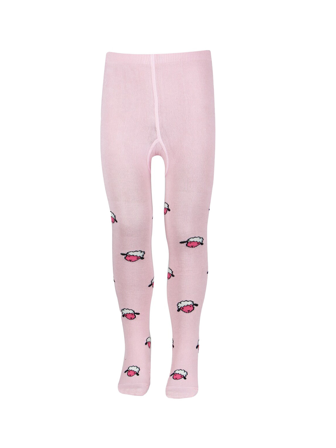 Bonjour Kids Printed Cotton Tights With Attached Stockings