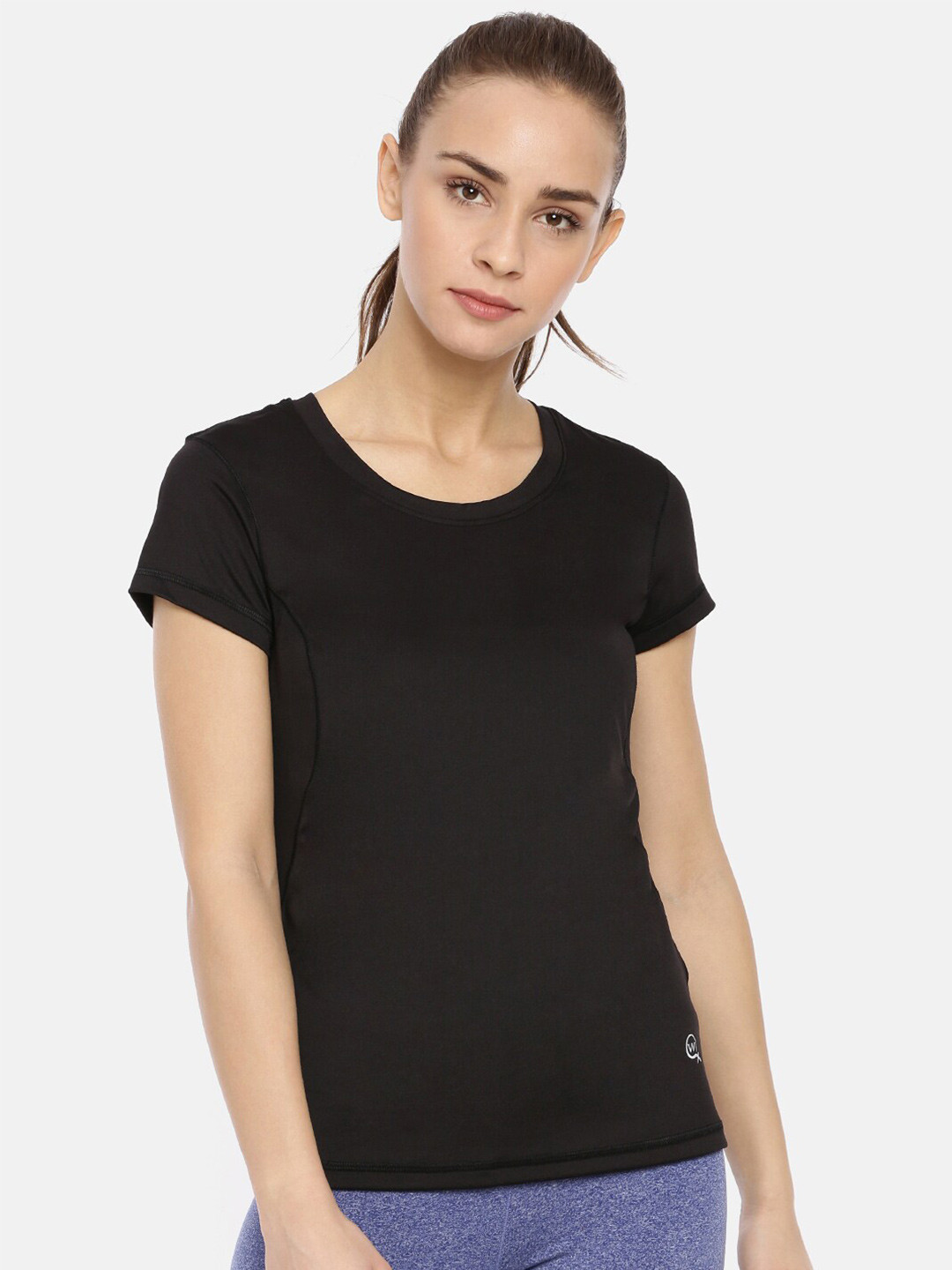 Macrowoman W-Series Round Neck Short Sleeve Pure T-Shirt