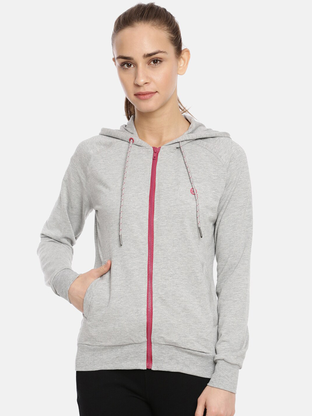 Macrowoman W-Series Front Open Hooded Cotton Sweatshirt