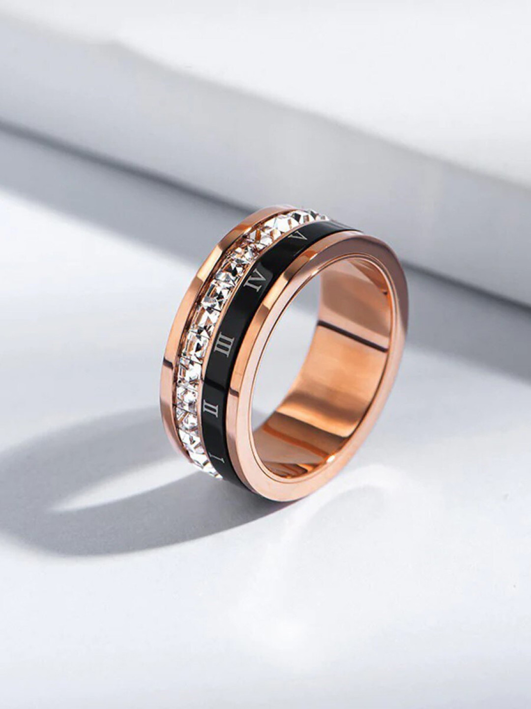 EL REGALO Women Stone-studded Spinner Finger Ring