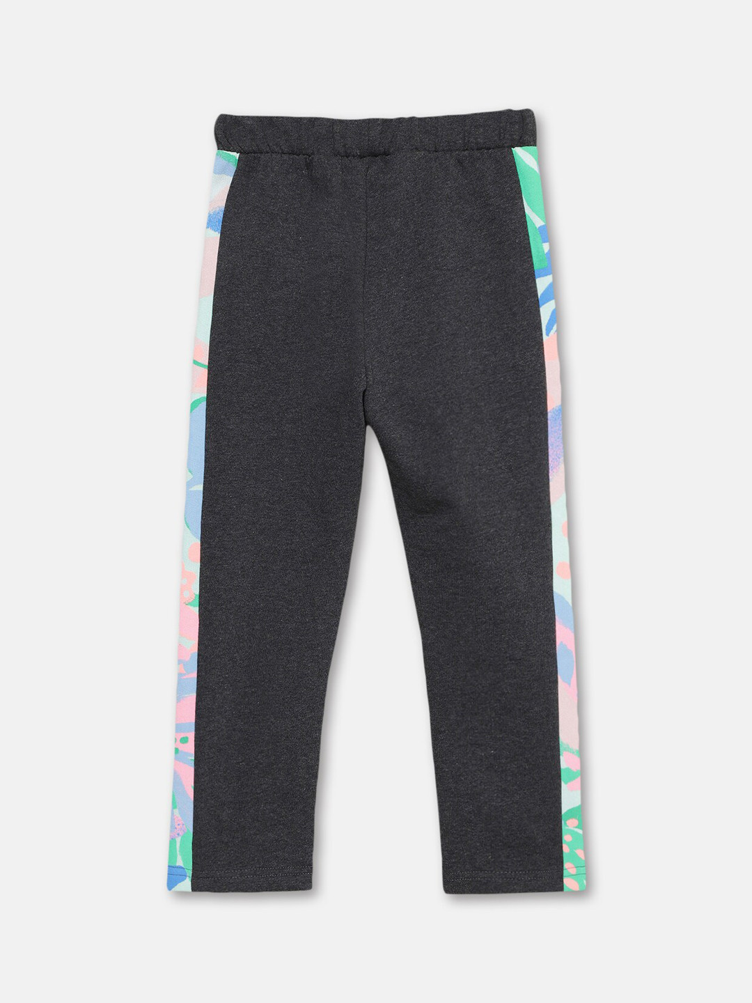 mackly Girls Printed Cotton Mid-Rise Track Pants