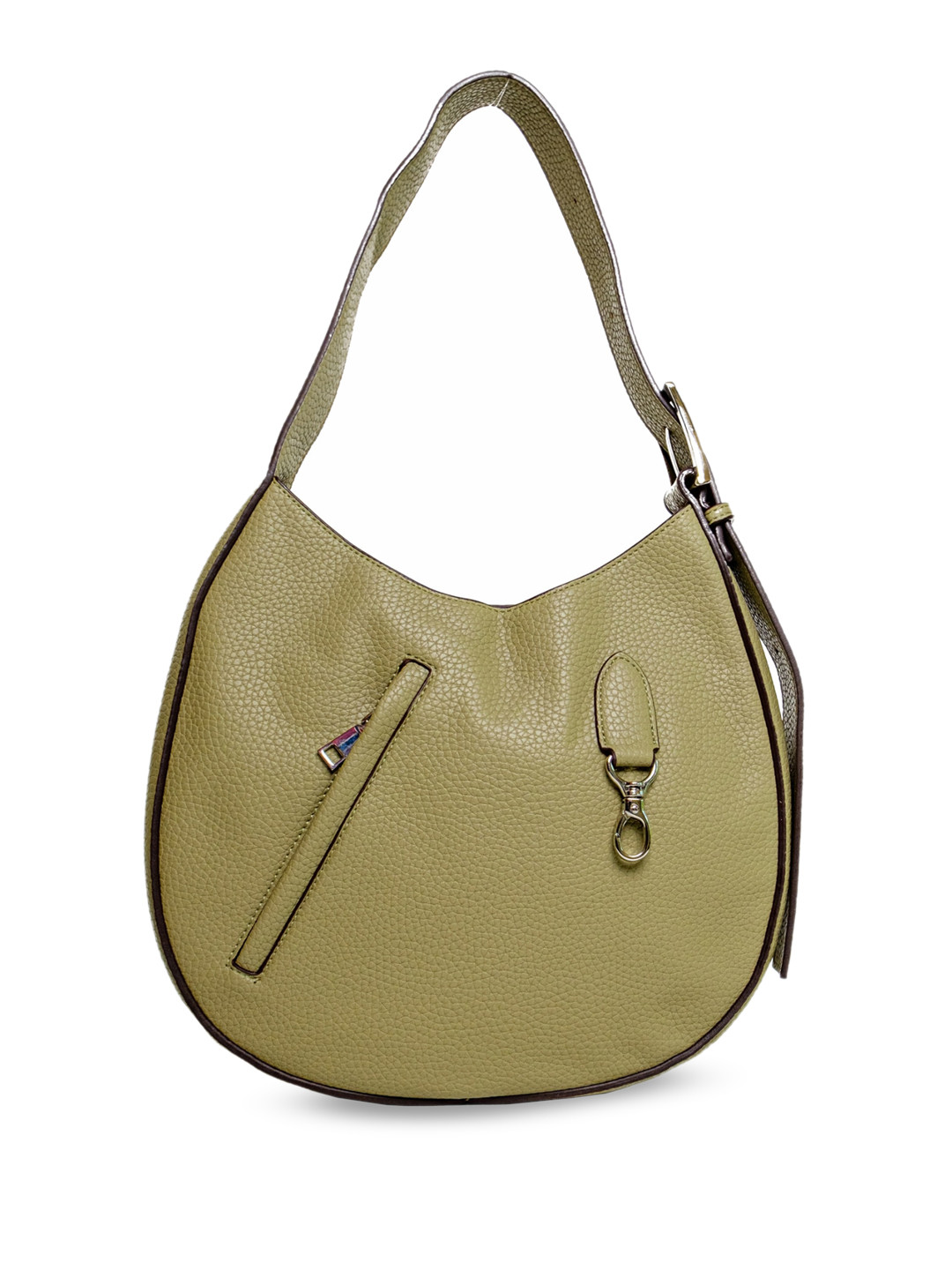 CHOKORE Oversized Half Moon Hobo Bag with Applique