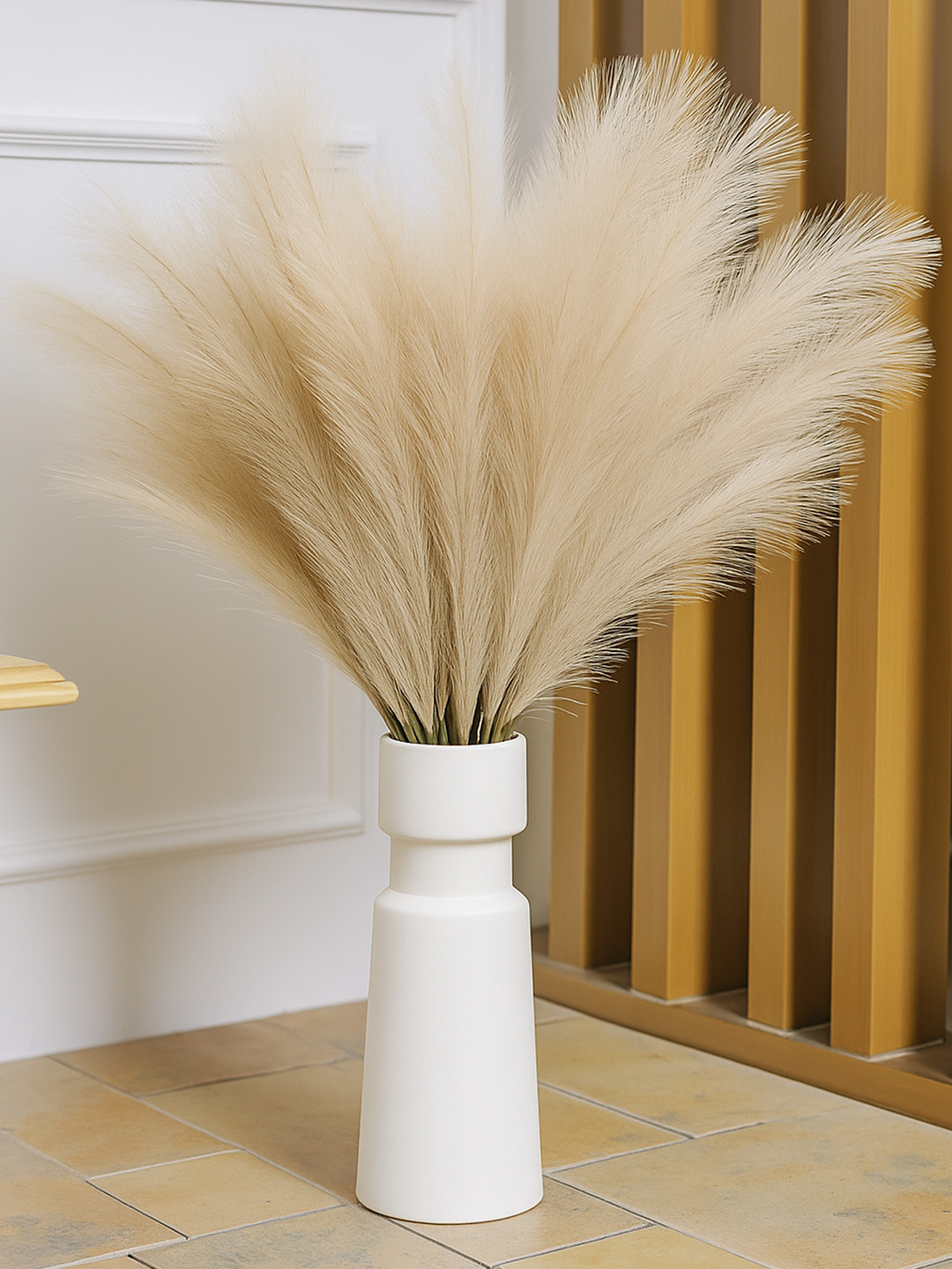 Homesake 3-Pcs Brown Faux Pampas Grass Plant