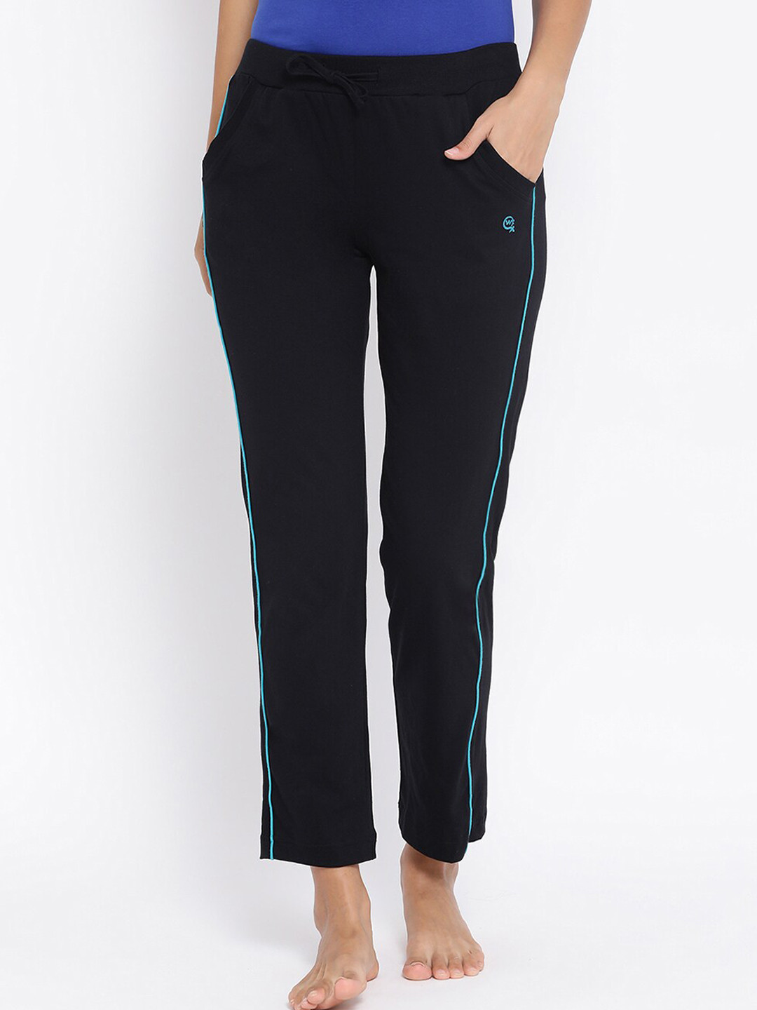 Macrowoman W-Series Women Mid-Rise Straight Cotton Lounge Pants
