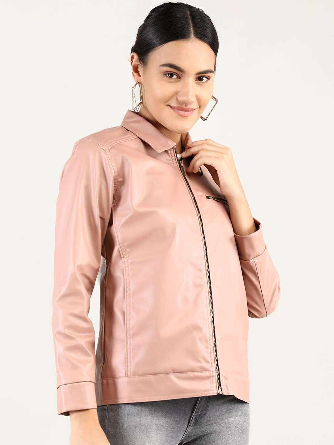 CHKOKKO Long Sleeves Biker Jacket