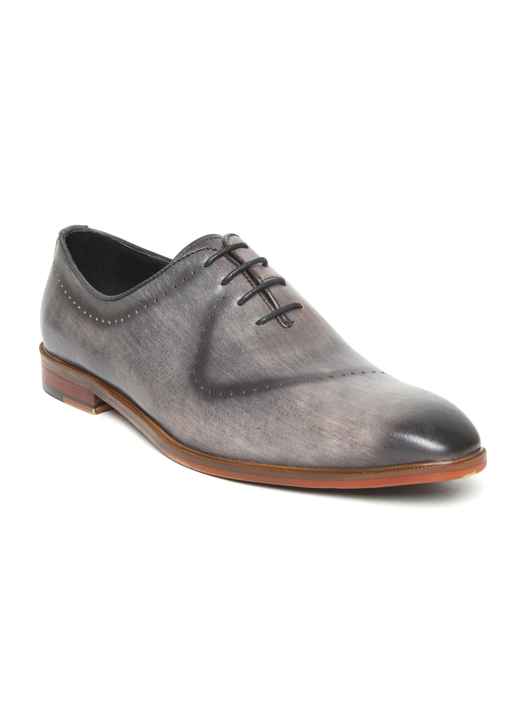 Buy Froskie Men Charcoal Grey Leather 