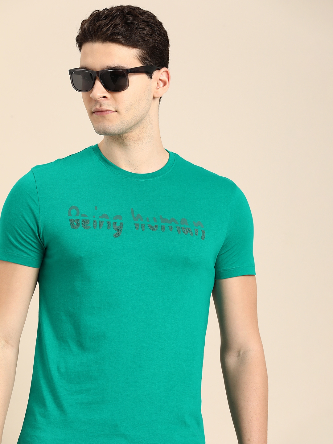 Buy Being Human Brand Logo Printed Pure Cotton T shirt Tshirts for Men 24734962 Myntra