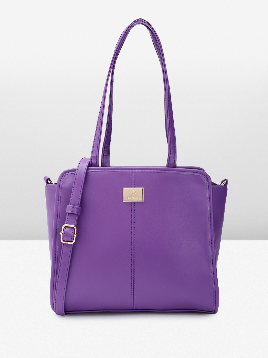 Caprese River Women Purple Large Tote Bag