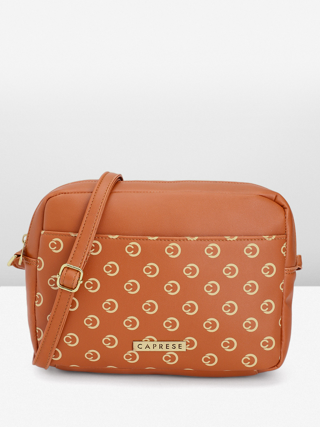 Caprese Siesta Women Tan Small Sling Bag