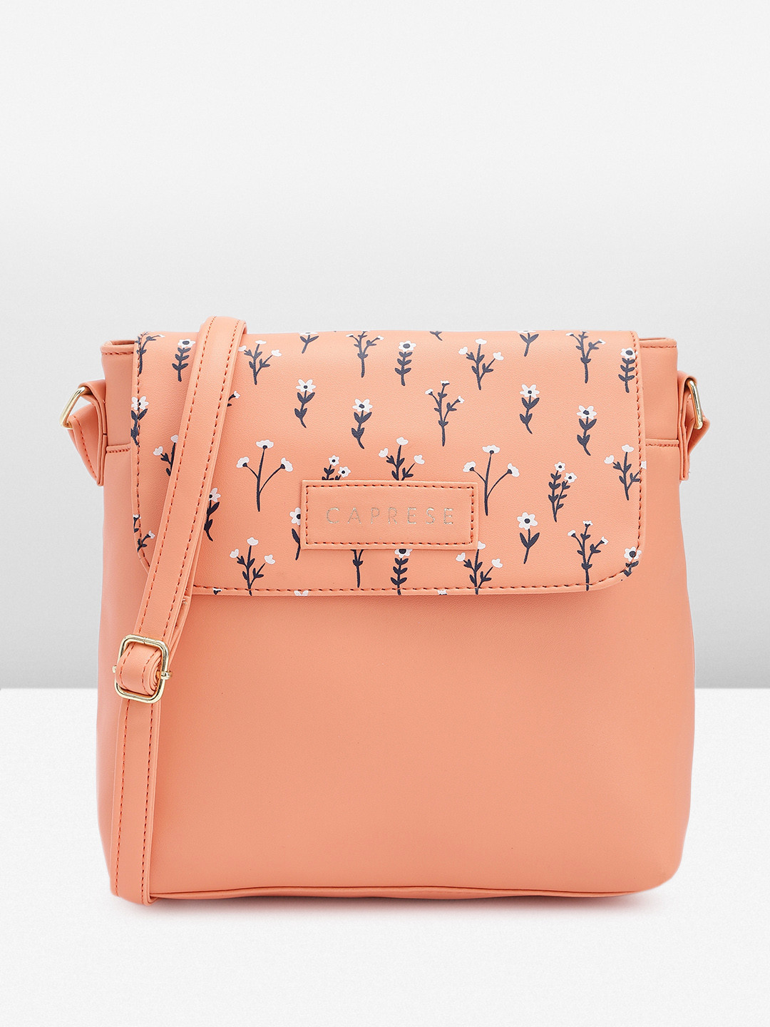 Caprese Pensa Women Coral Small Sling Bag