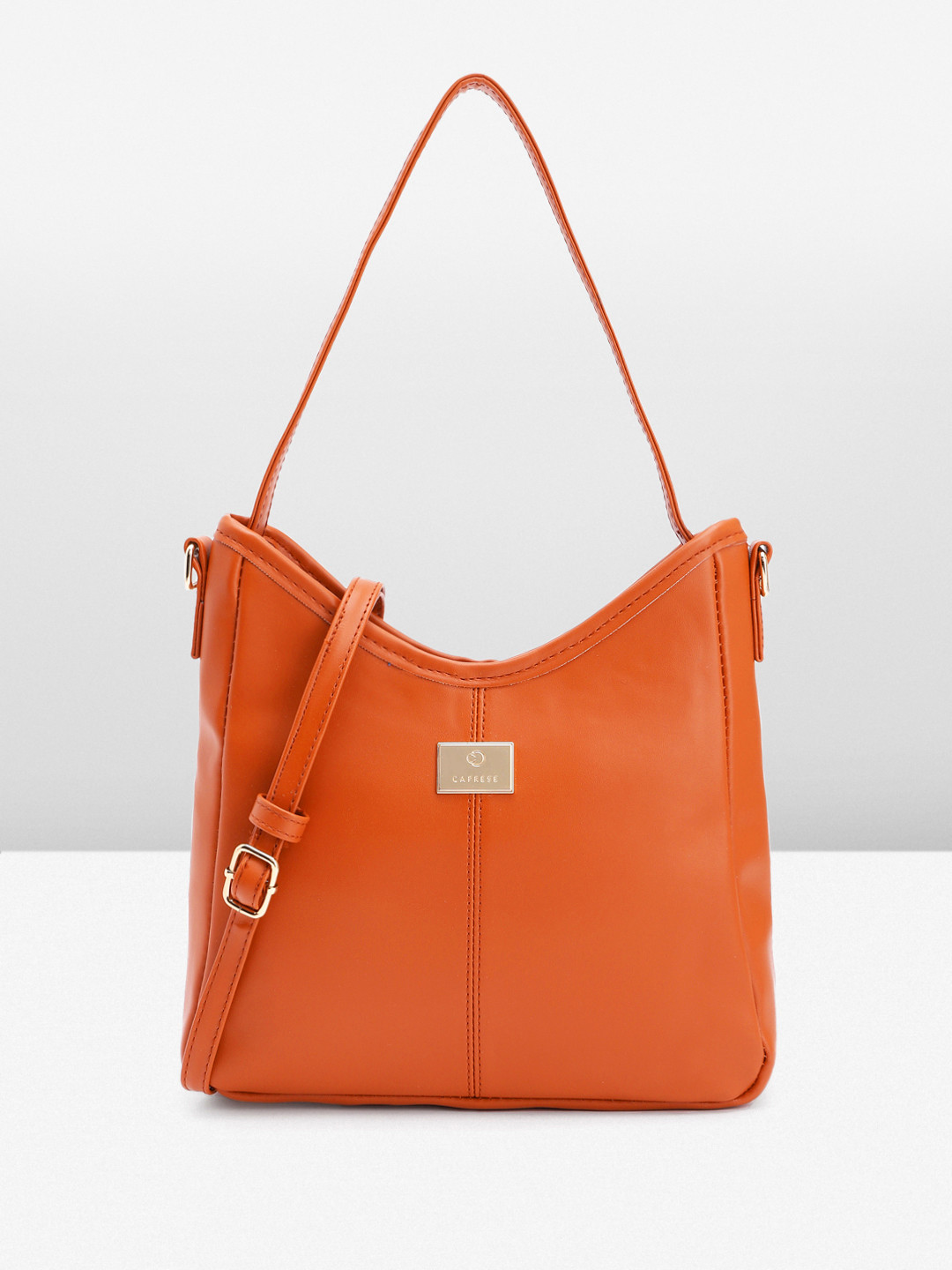 Caprese River Women Tan Medium Satchel Bag