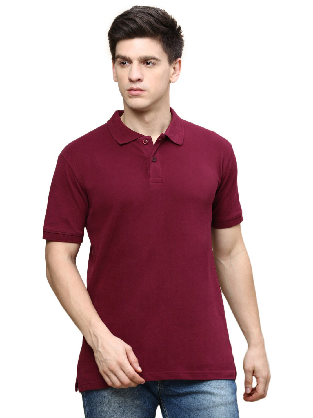 Urban Dog Polo Collar Pure Cotton T-Shirt