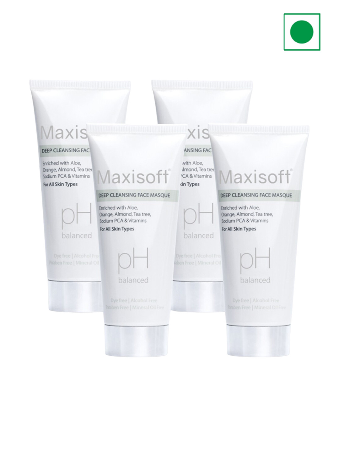 Maxisoft Set Of 4 Deep Cleansing Masque - 100g Each