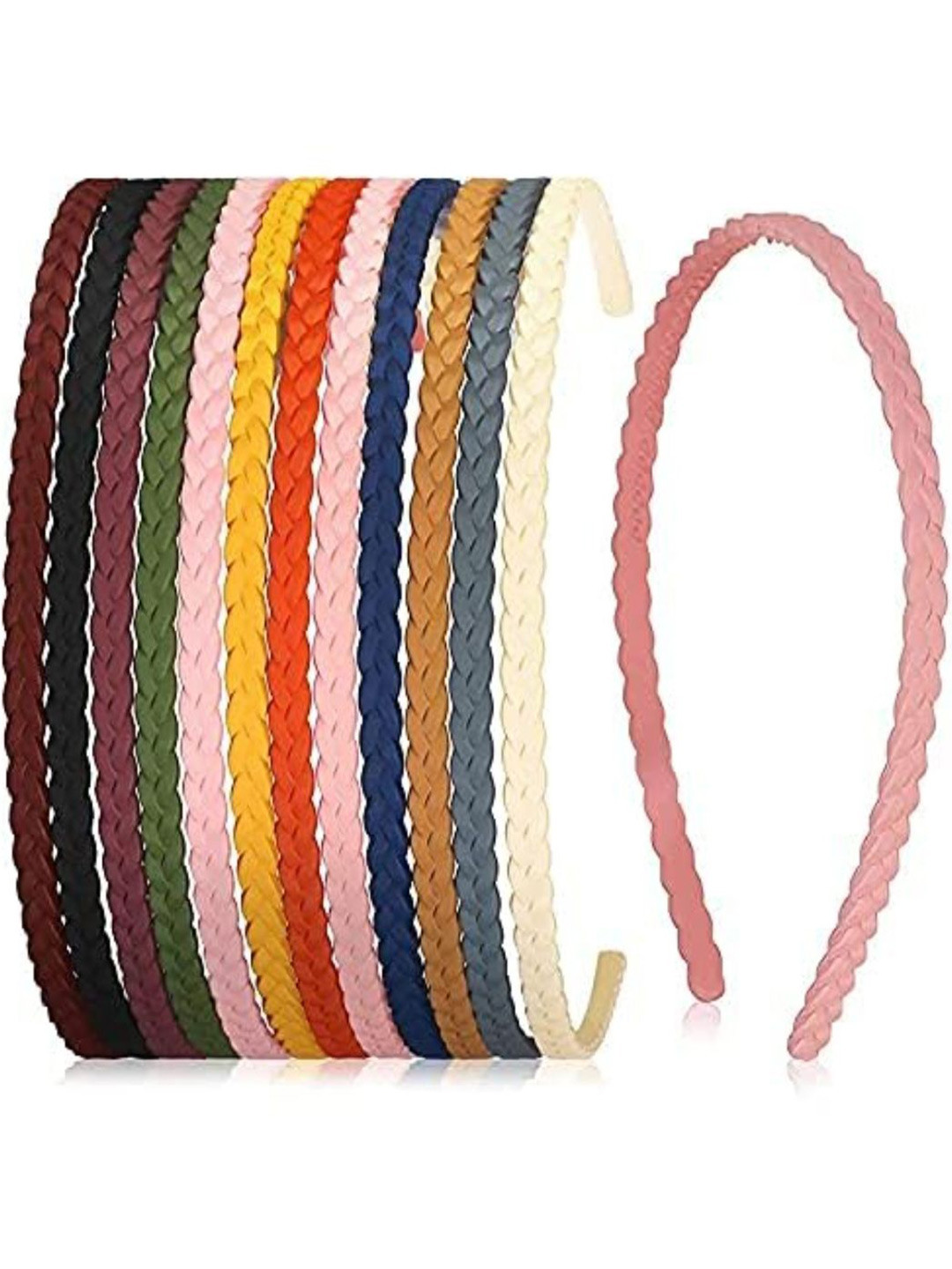 DN Creation Set Of 12 Assorted Braided Hairband
