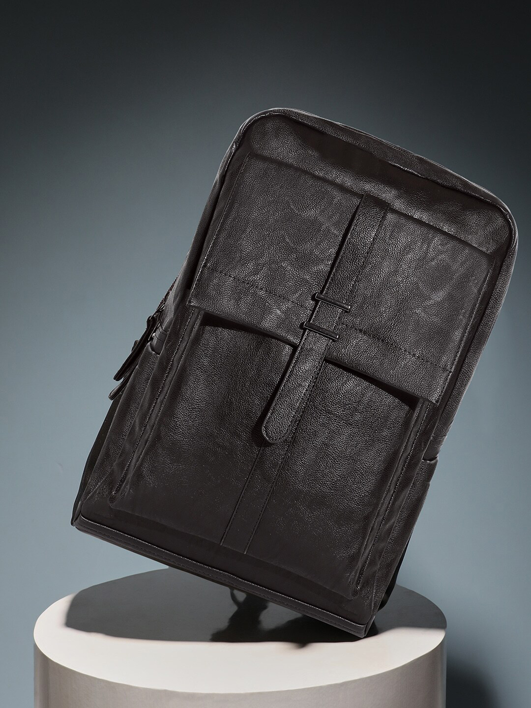 French Accent Men Padded Backpack with Compression Straps