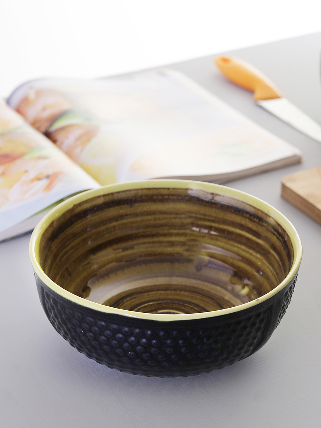 MIAH Decor Black Solid Ceramic Set