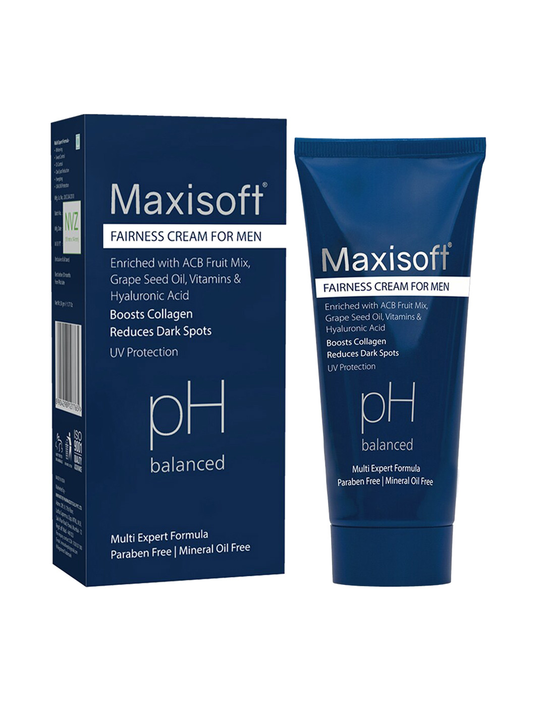 Maxisoft Men Fairness Cream with Grapeseed Oil & Hyaluronic Acid - 50 g