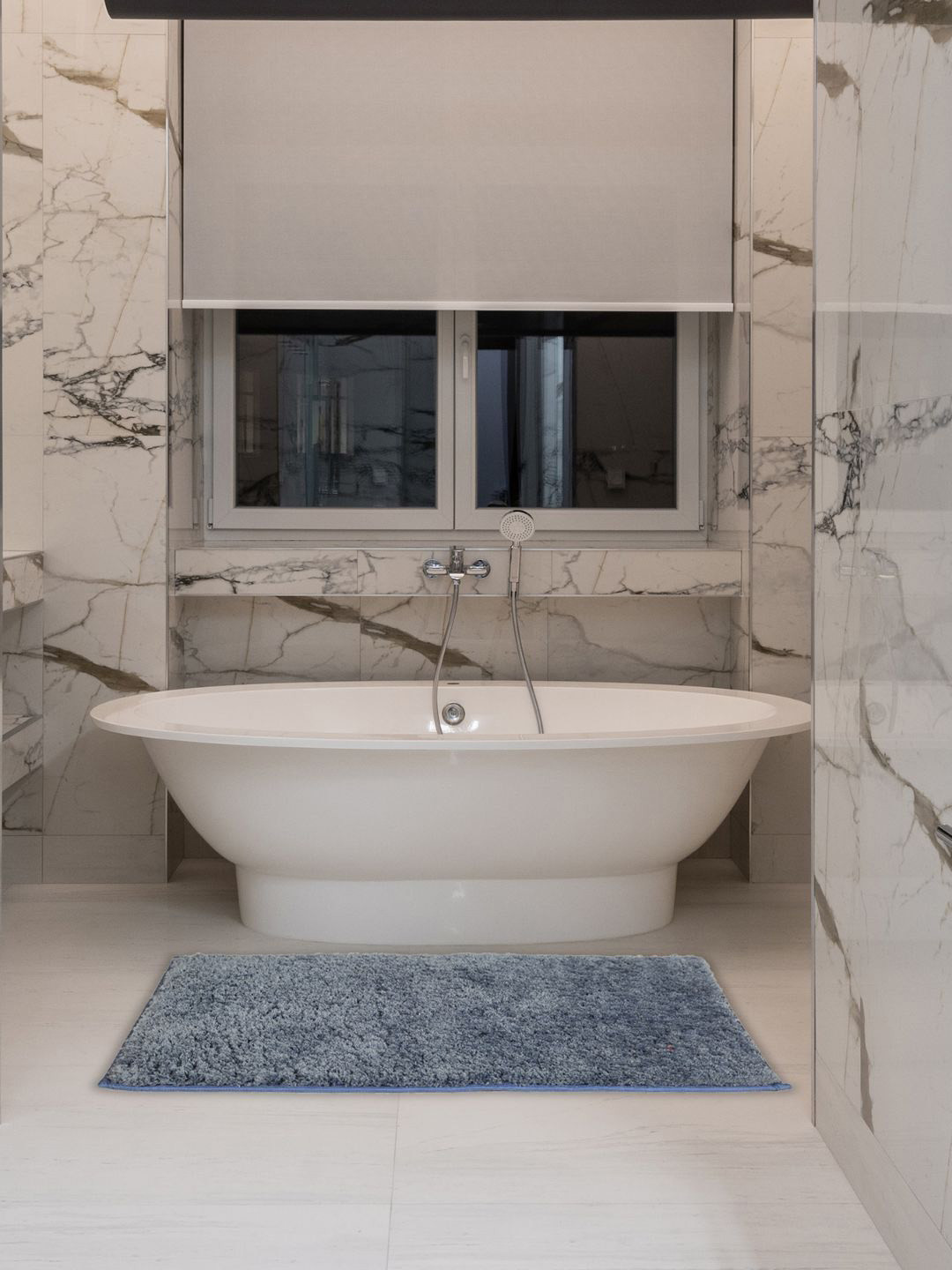 Black gold Blue 2 Pieces Premium Bano Bath Mats