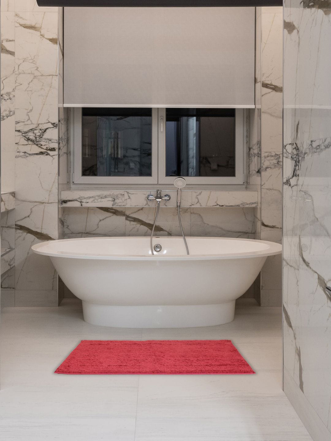 Black gold Maroon 2-Pieces 450 GSM Bath Rugs