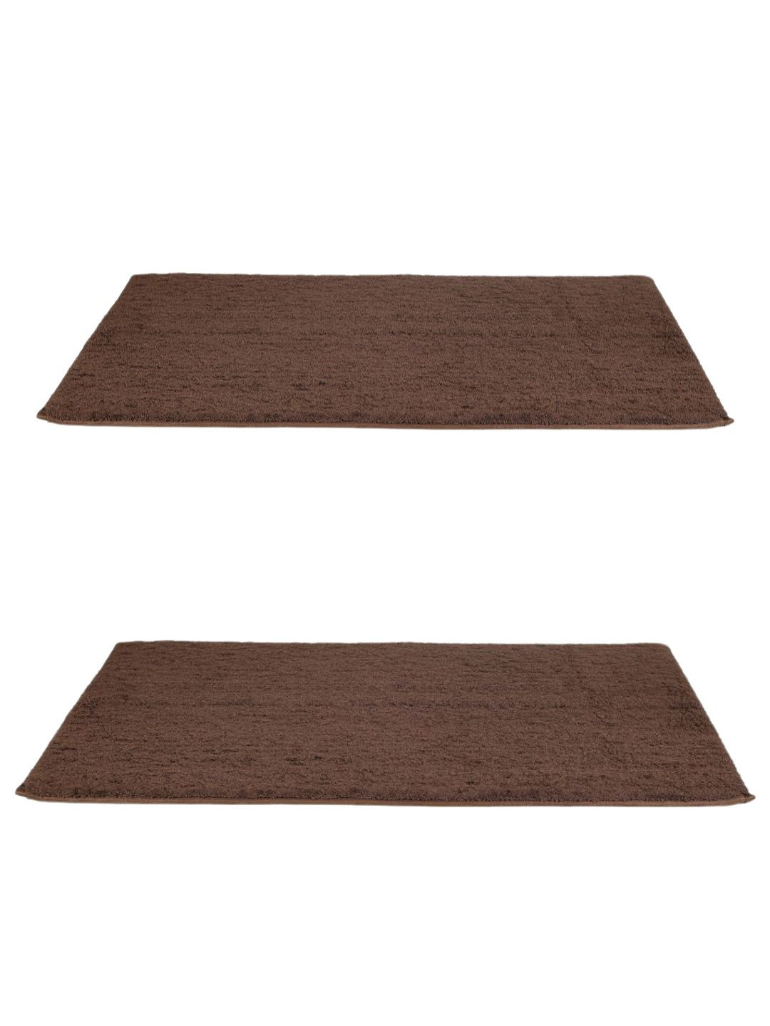 Black gold Set of 2 Brown Textured 450 GSM Non-Slip Bath Mats