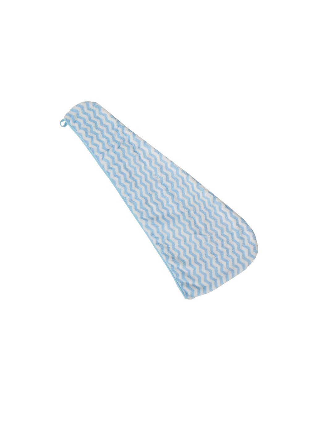 Black gold Blue & White Zig Zag Design 400 GSM Hair Draper