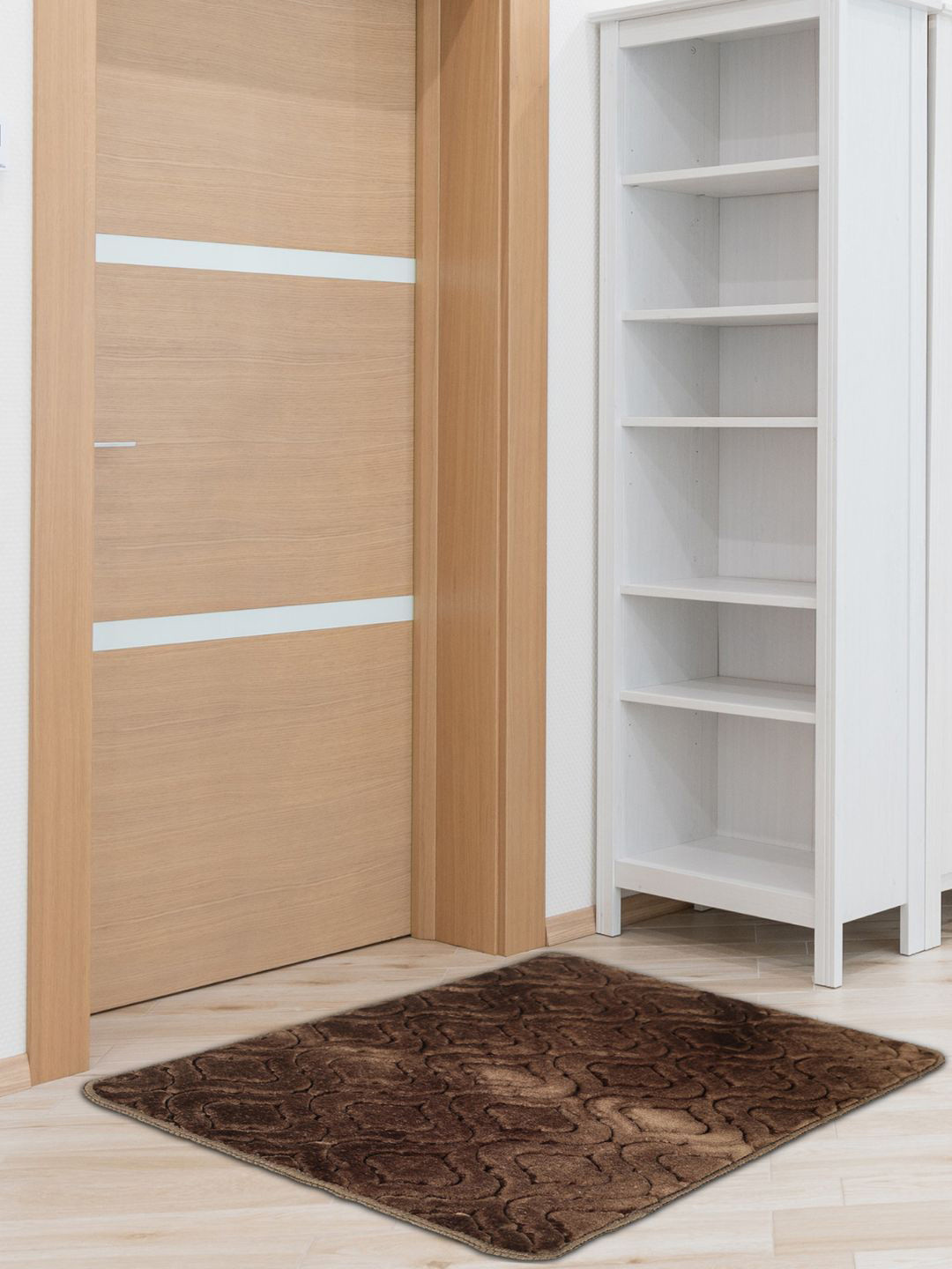 Black gold Coffee Brown Self-Designed Microfiber Anti-Skid Doormat