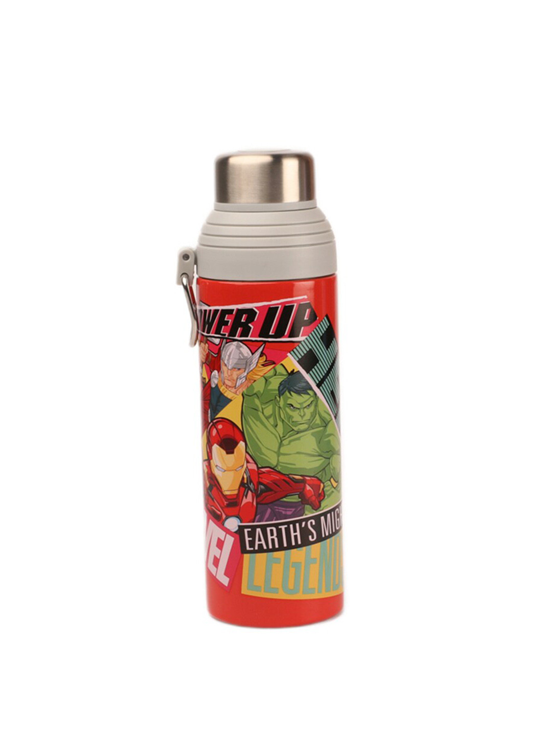 Marvel Red Cartoon Characters Stainless Steel Double Wall Vacuum Flask - 500ml