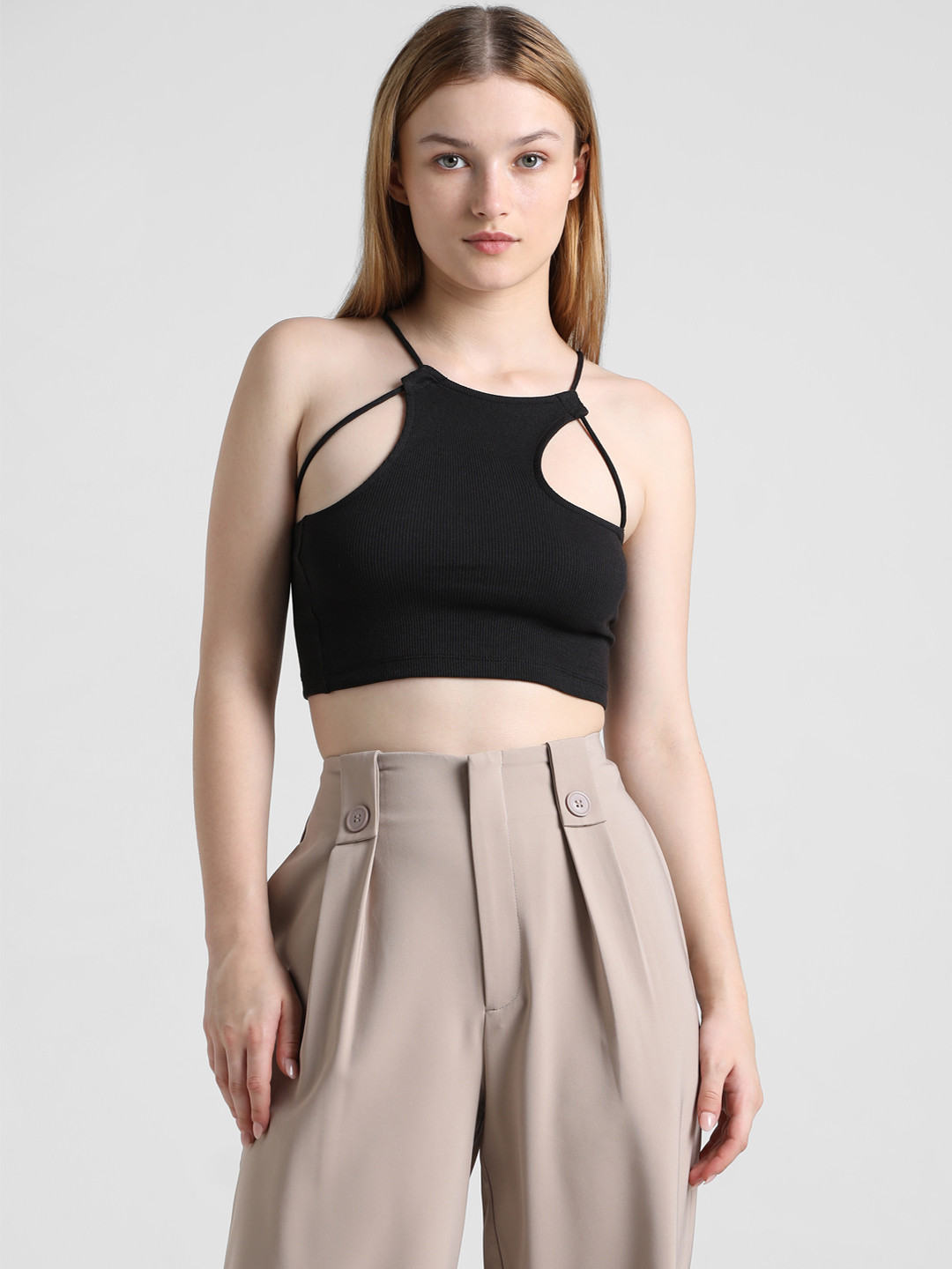 ONLY Cotton Bralette Crop Top