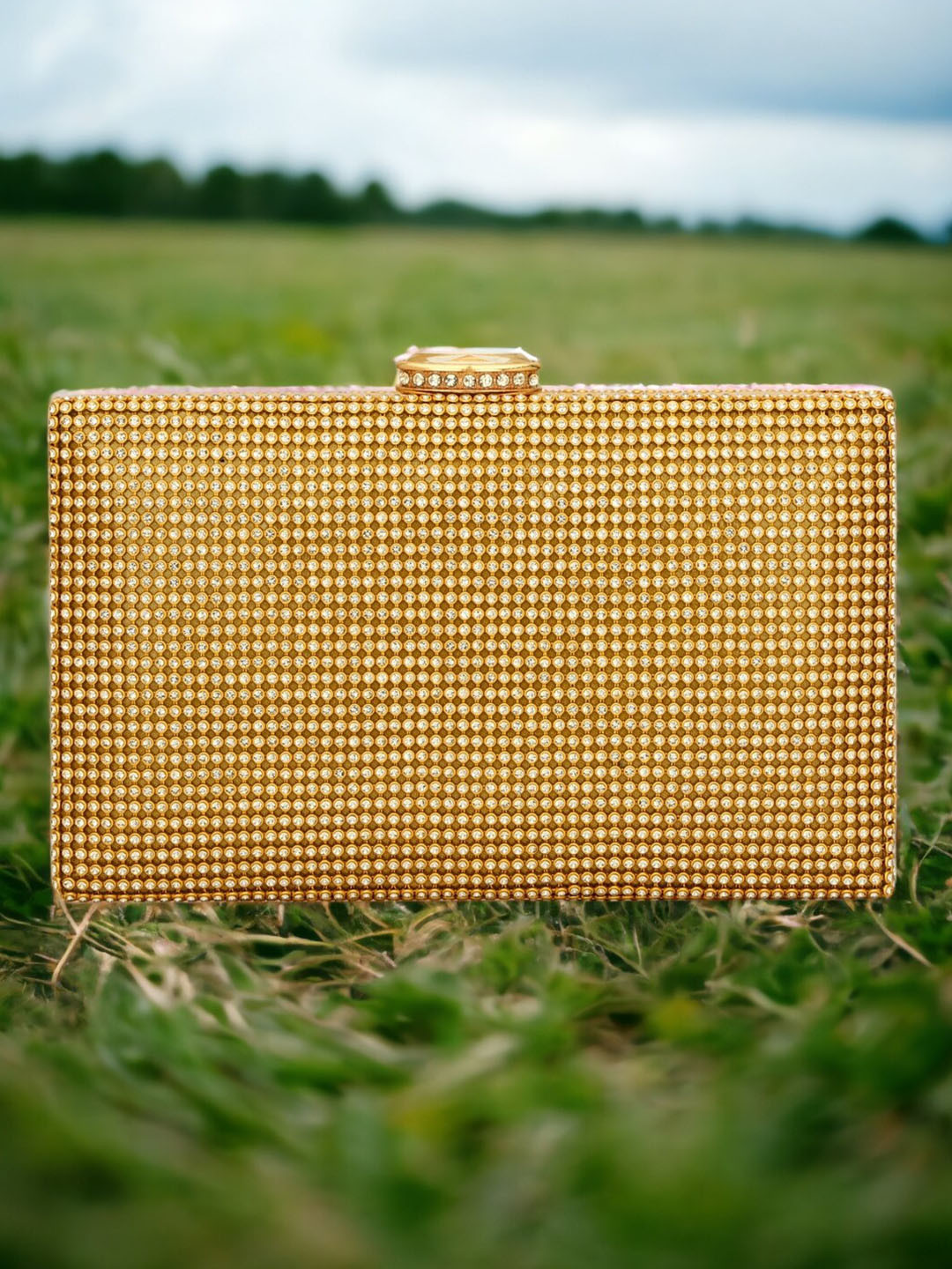Toobacraft Embellished Box Clutch