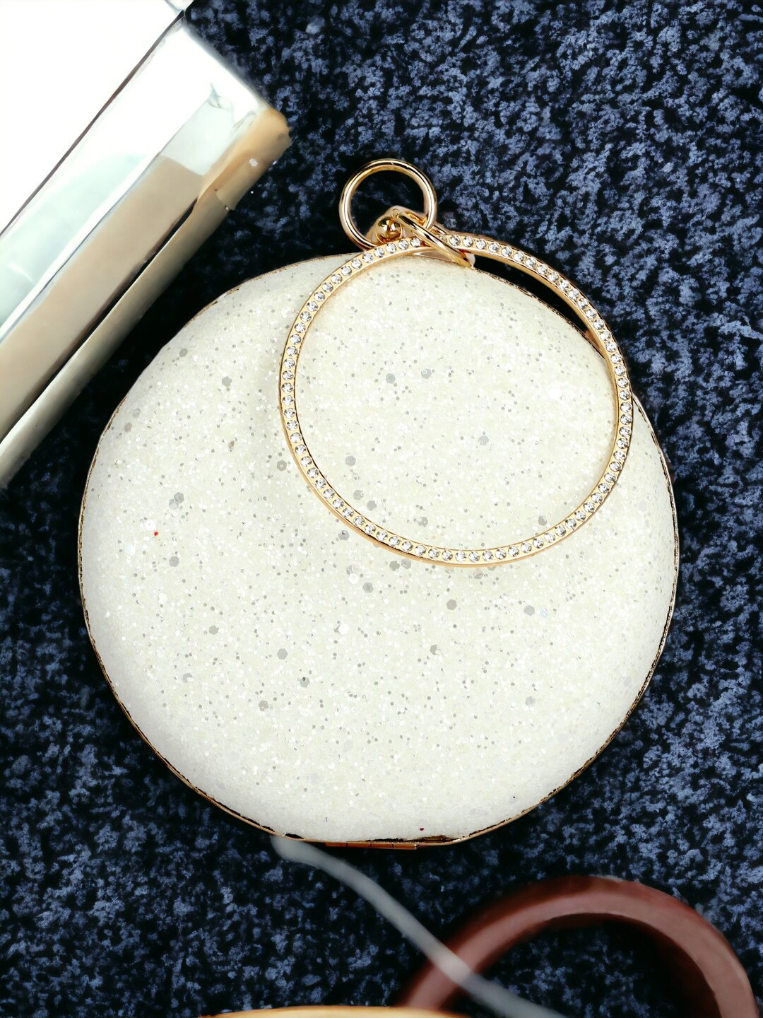 Toobacraft Shoulder Strap Embellished Box Clutch