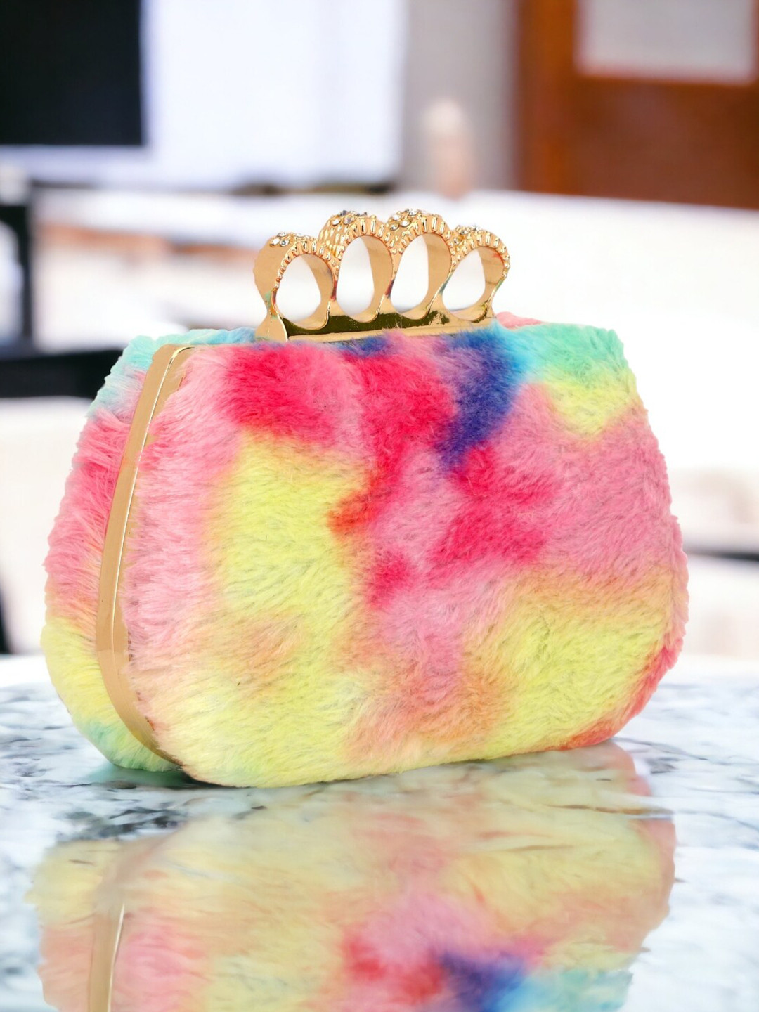 Toobacraft Embellished Box Clutch