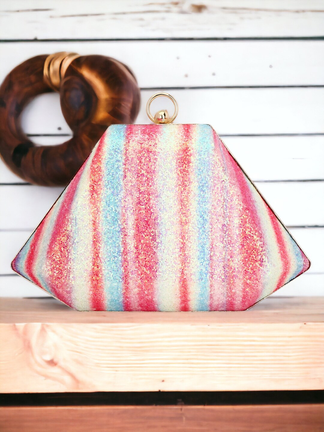 Toobacraft Embellished Box Clutch
