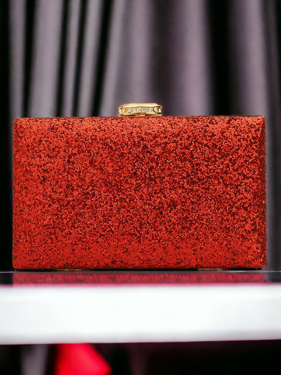 Toobacraft Embellished Box Clutch