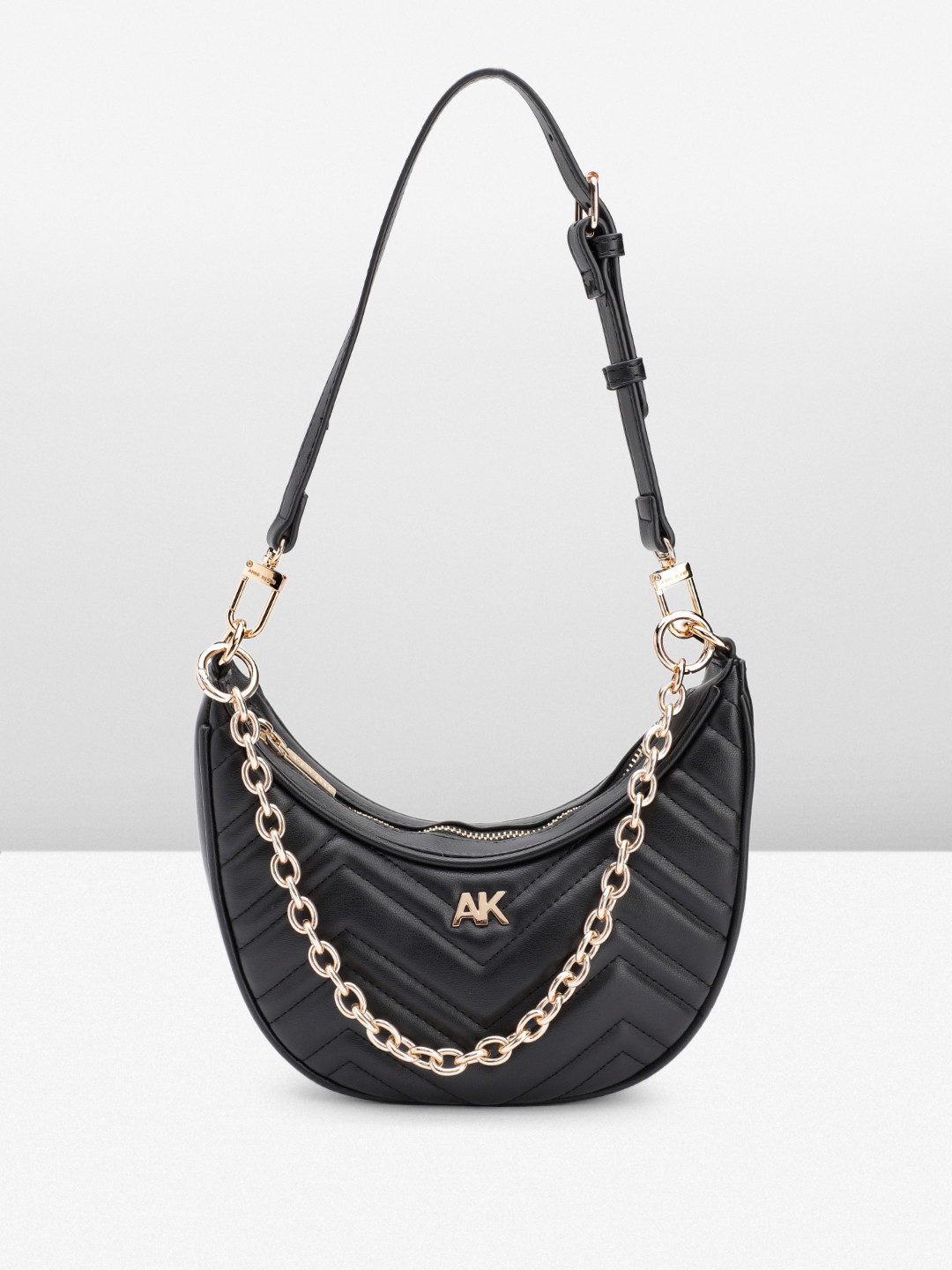 ANNE KLEIN Structured Baguette Bag with Quilted Detail