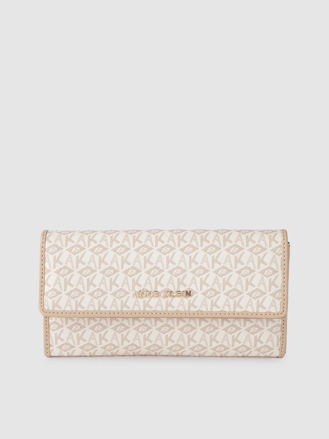 ANNE KLEIN Women Brand Logo Printed Zip Around Wallet