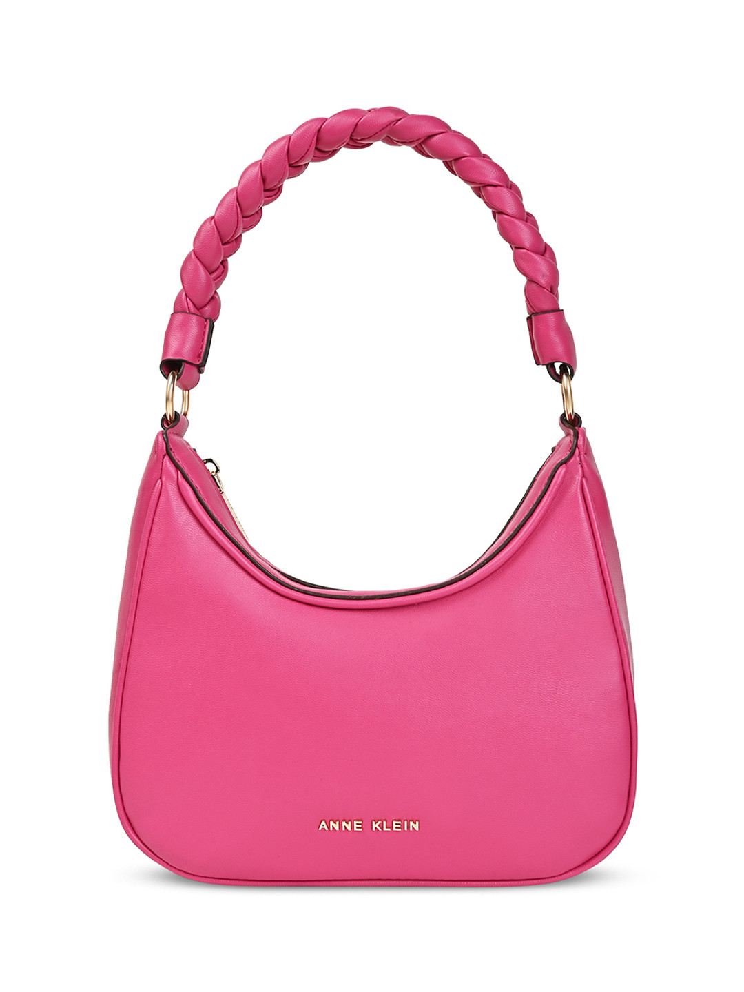 ANNE KLEIN Braided Handle Structured Shoulder Bag