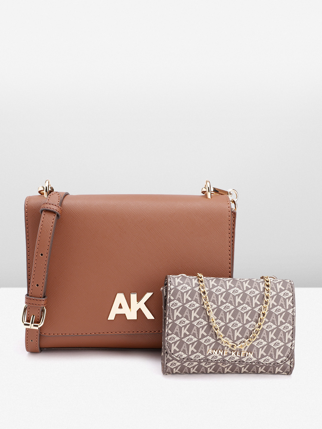 ANNE KLEIN Structured Sling Bag with Coin Pouch